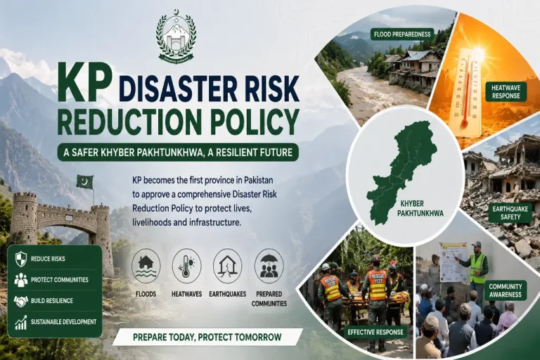Khyber Pakhtunkhwa Launches Pakistan’s First Disaster Risk Reduction Policy: What It Means for Families KP Disaster Risk Reduction Policy