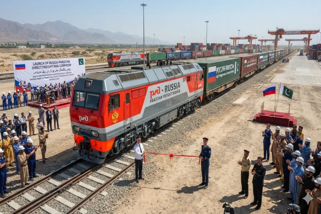 Russia and Pakistan to Launch Historic First Direct Freight Rail Service Russia Pakistan Freight Rail Service